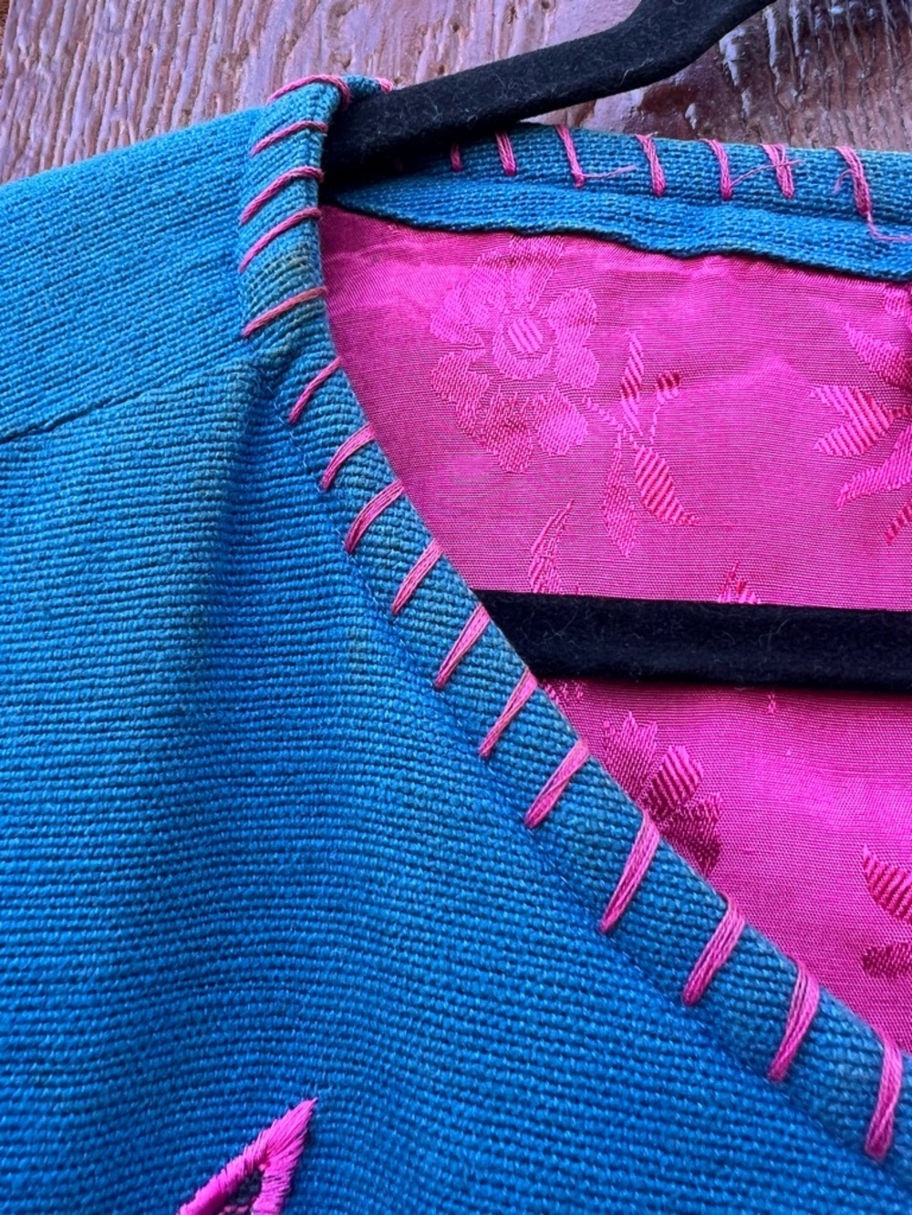 Maggie Barnes 4X Patchwork Jacket Whimsical Art Coat Boho Cottagecore Statement - Picture 8 of 8